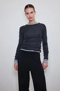 Cooling Relaxed-Fit Wide-Leg Pants