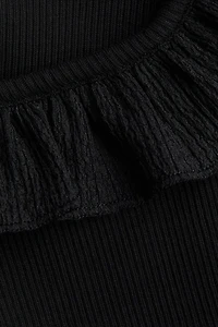 Ruffle-Trimmed Tank Top