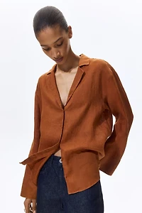 Oversized Linen Shirt