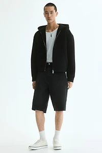 Loose-Fit Scuba Hooded Jacket