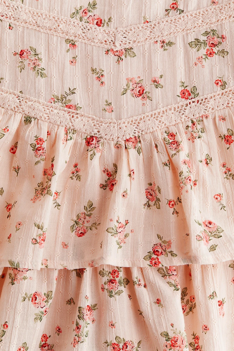 Tiered Cotton Skirt