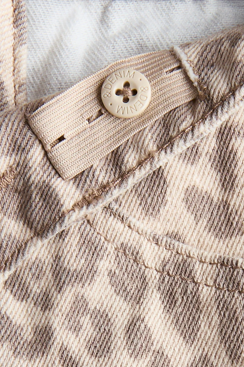 Embroidered-Detail Denim Shorts
