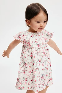 Floral-Print Cotton Dress
