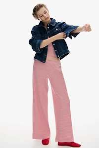 2-Piece Ribbed Top and Pants Set