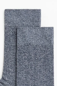 Rib-Knit Socks