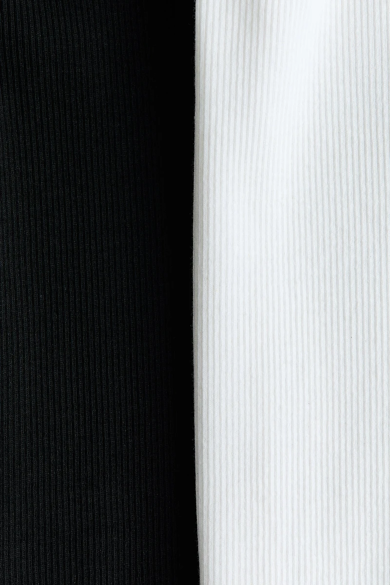 2-Pack Ribbed Cotton T-Shirts
