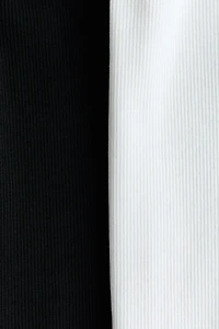 2-Pack Ribbed Cotton T-Shirts