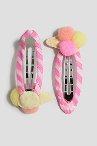2-Pack Appliquéd Hair Clips