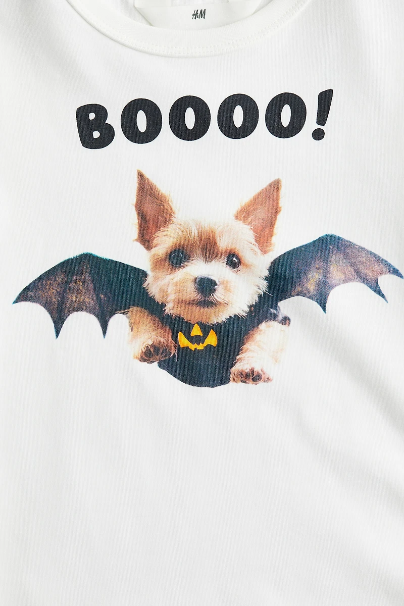 T-Shirt with Printed Motif