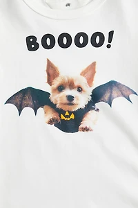 T-Shirt with Printed Motif