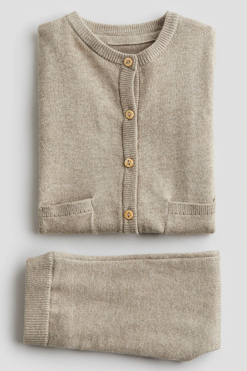 2-piece Fine-Knit Cotton Set