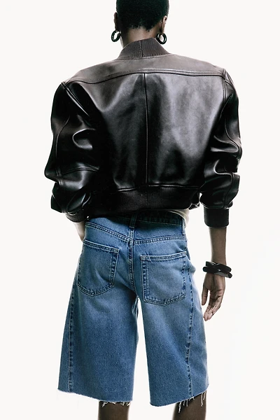 Denim Bermuda Shorts