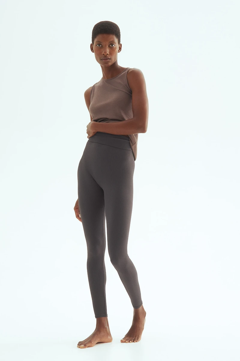 MAMA Legging côtelé sans coutures