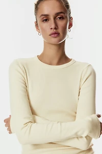 Long-sleeved Jersey Top