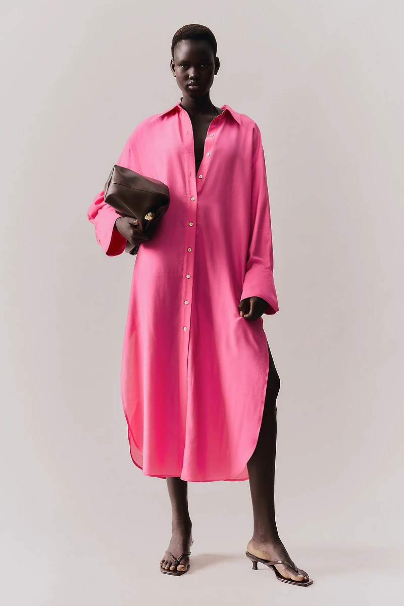 Oversized Shirt Dress