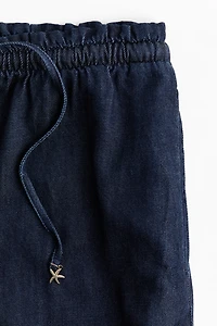 Wide-Cut Paper-Bag Pants