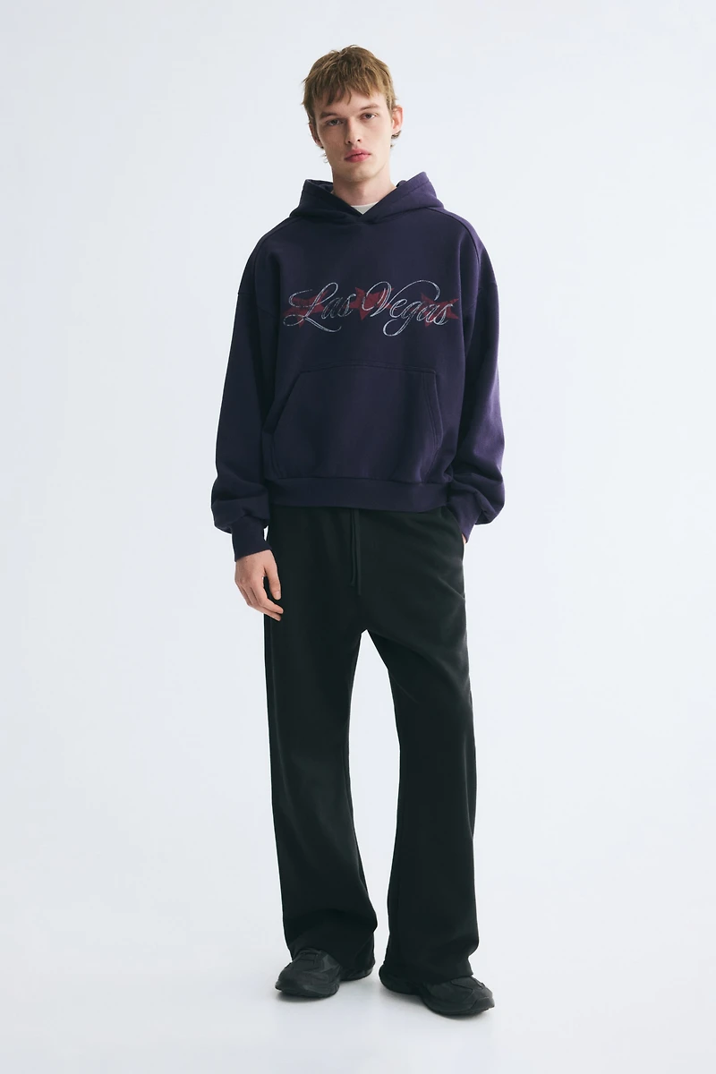 Oversized Printed Hoodie