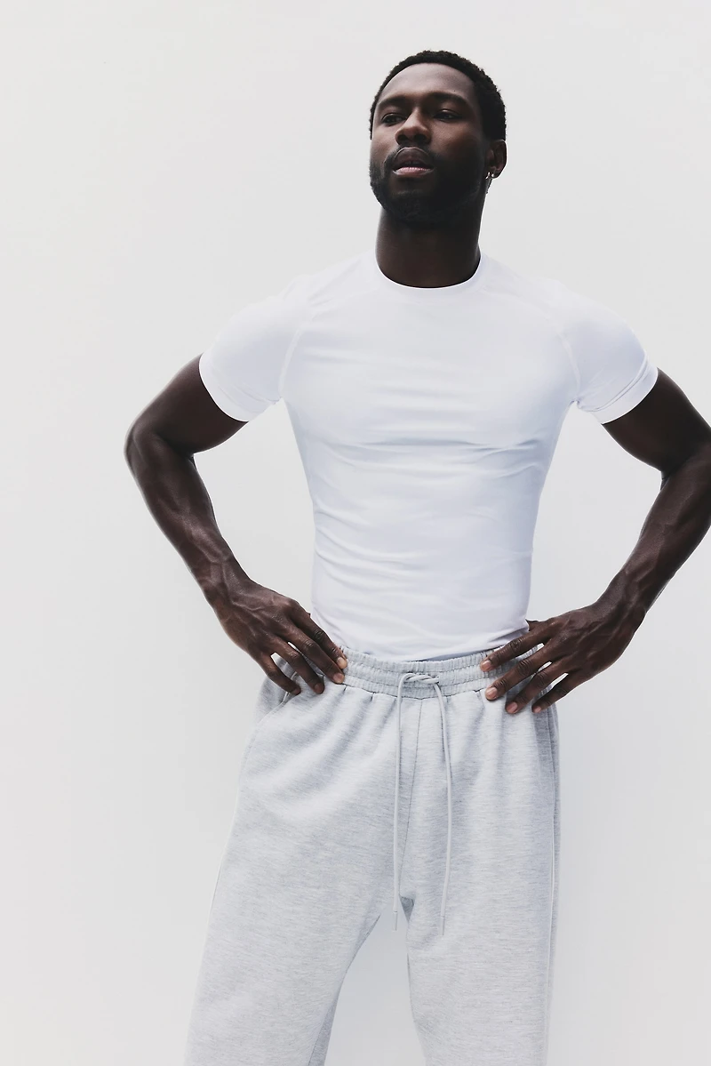 Compression-Fit Sports T-Shirt with DryMove™