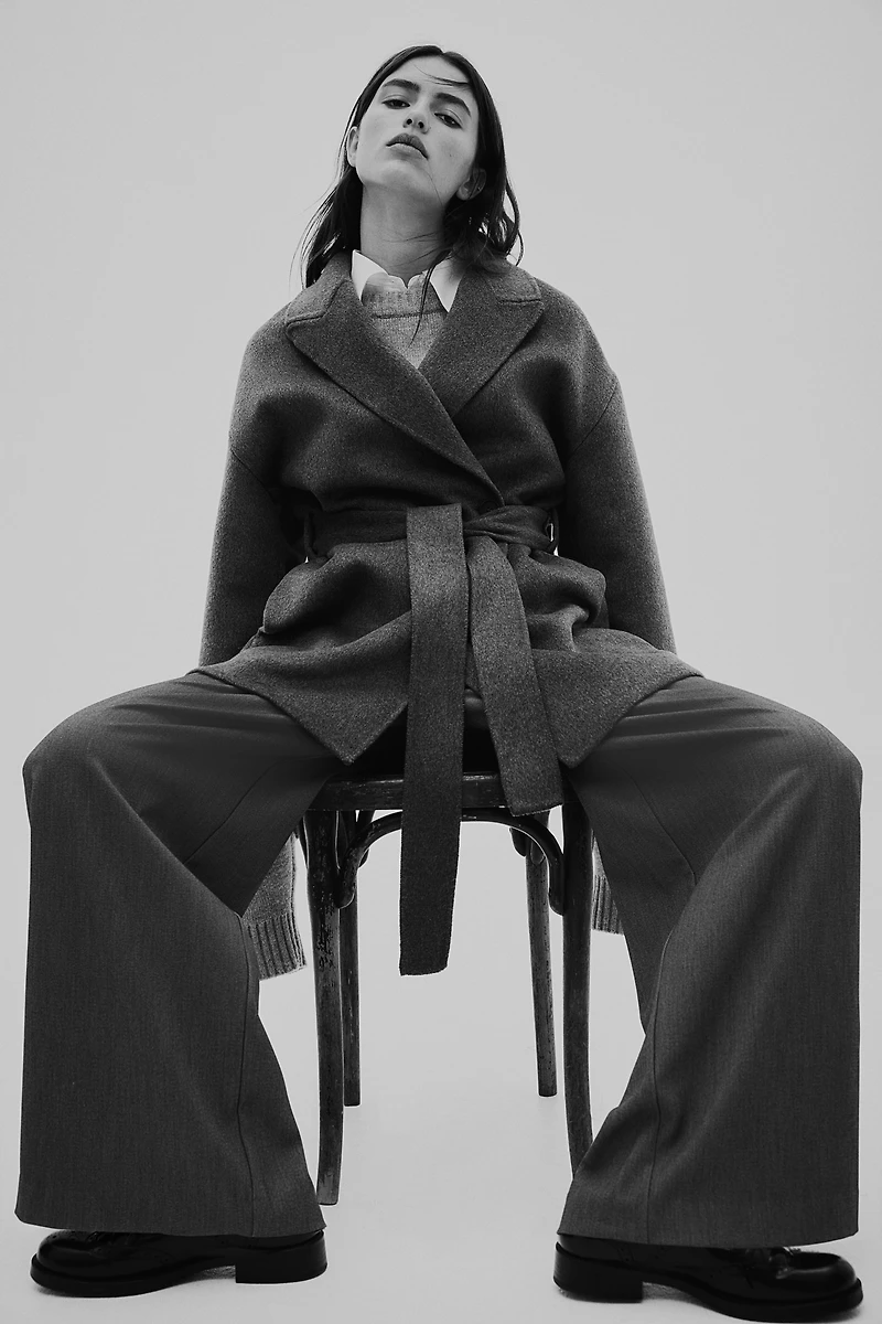 Wool-Blend Coat