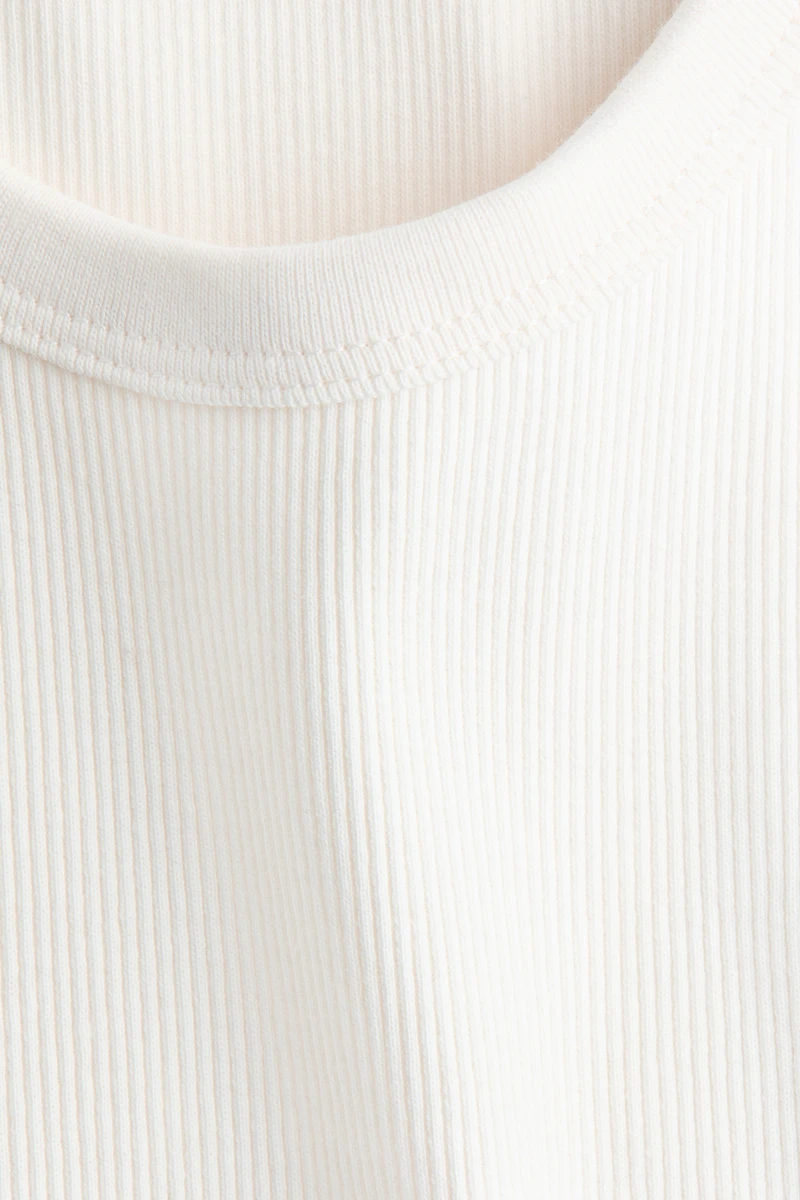 Ribbed Cotton Tank Top