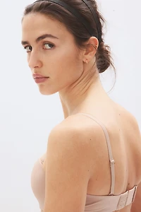 Padded Microfiber Balconette Bra