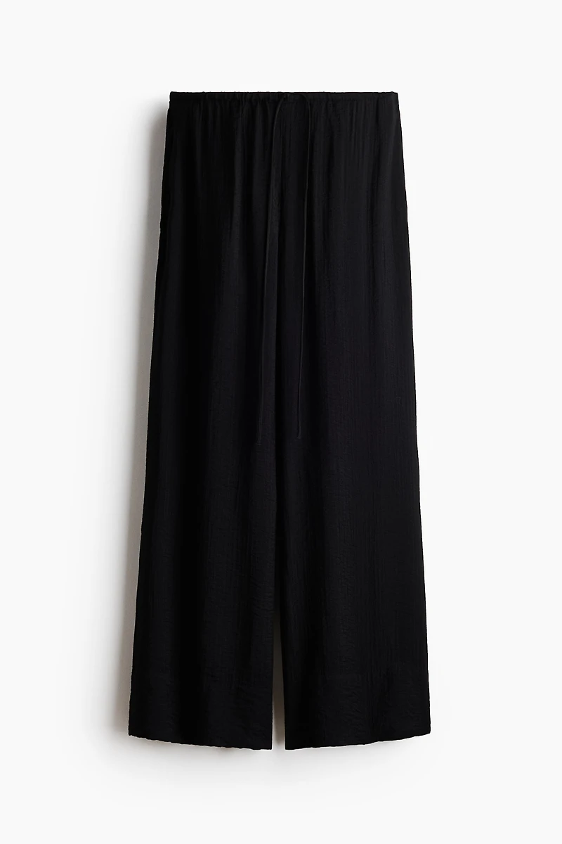 Viscose-Blend Drawstring Pants