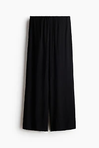 Viscose-Blend Drawstring Pants