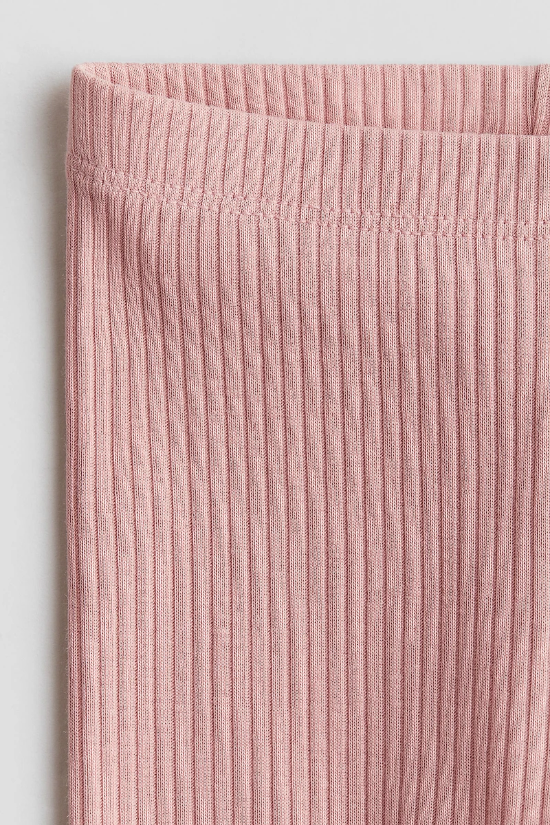 Ribbed Cotton Leggings