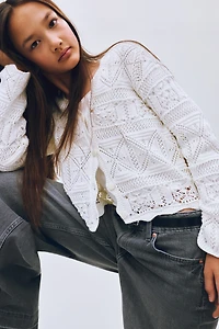 Chandail à l’aspect crochet