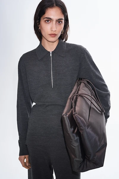 Polo en tricot fin de laine mérinos