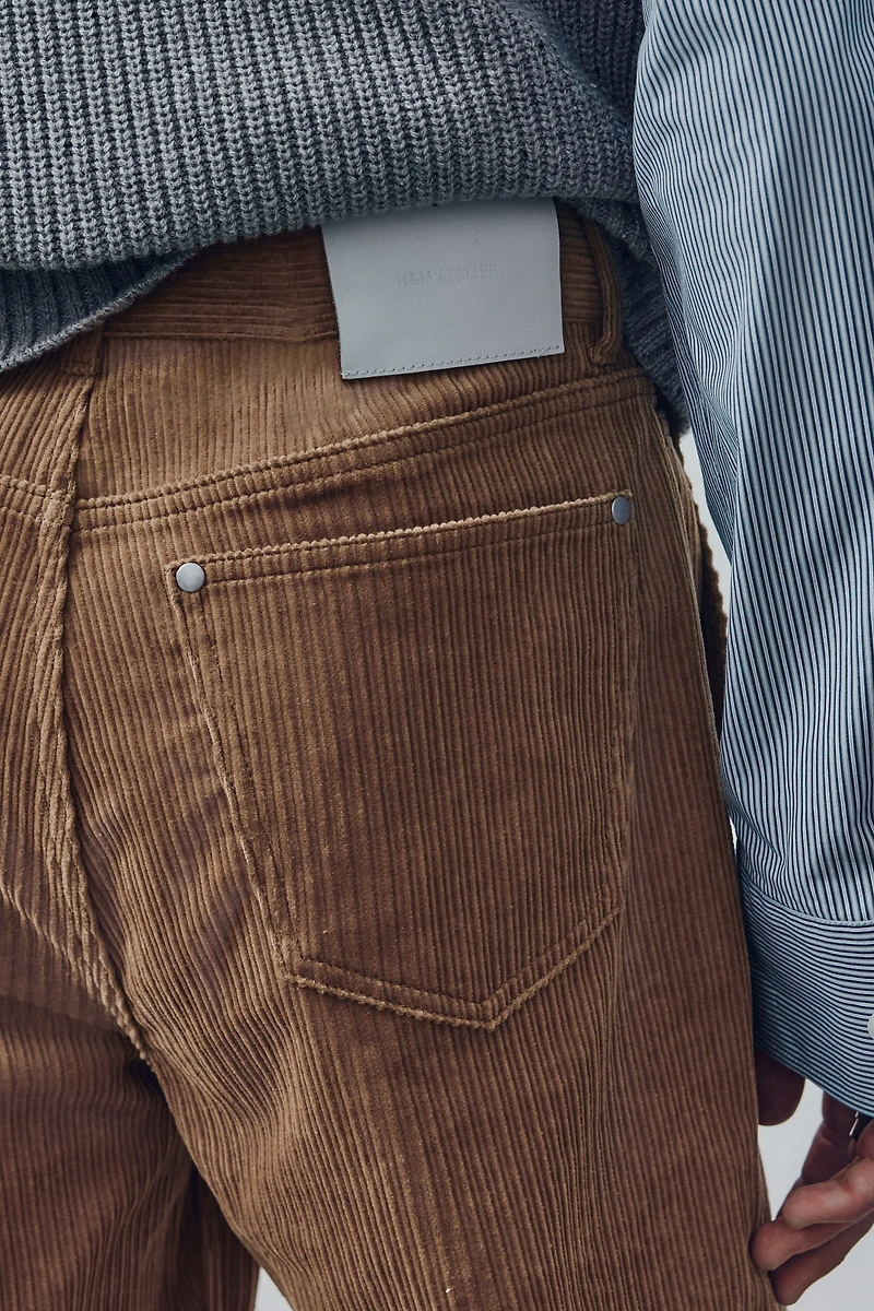 Pantalon 5 poches en velours côtelé