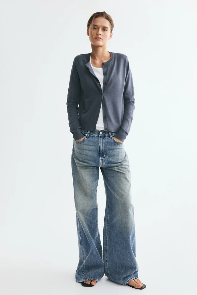 Fine-Knit Cardigan