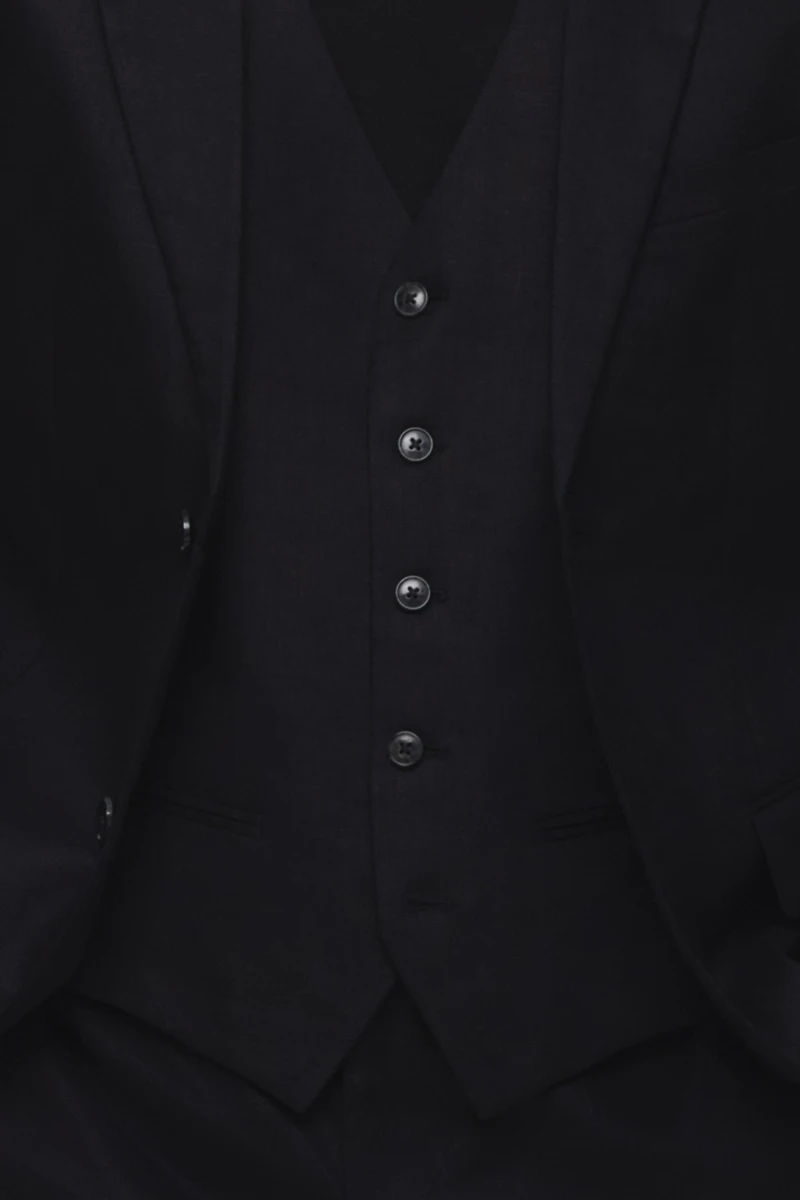 Slim-Fit Linen Suit Vest