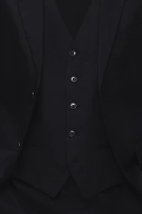 Slim-Fit Linen Suit Vest