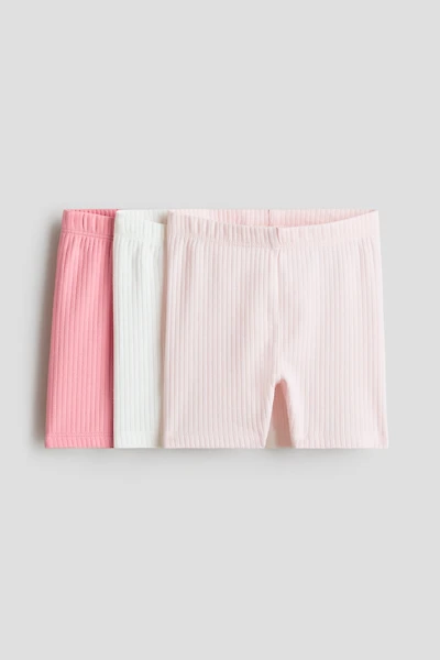 3-pack Ribbed Bike Shorts