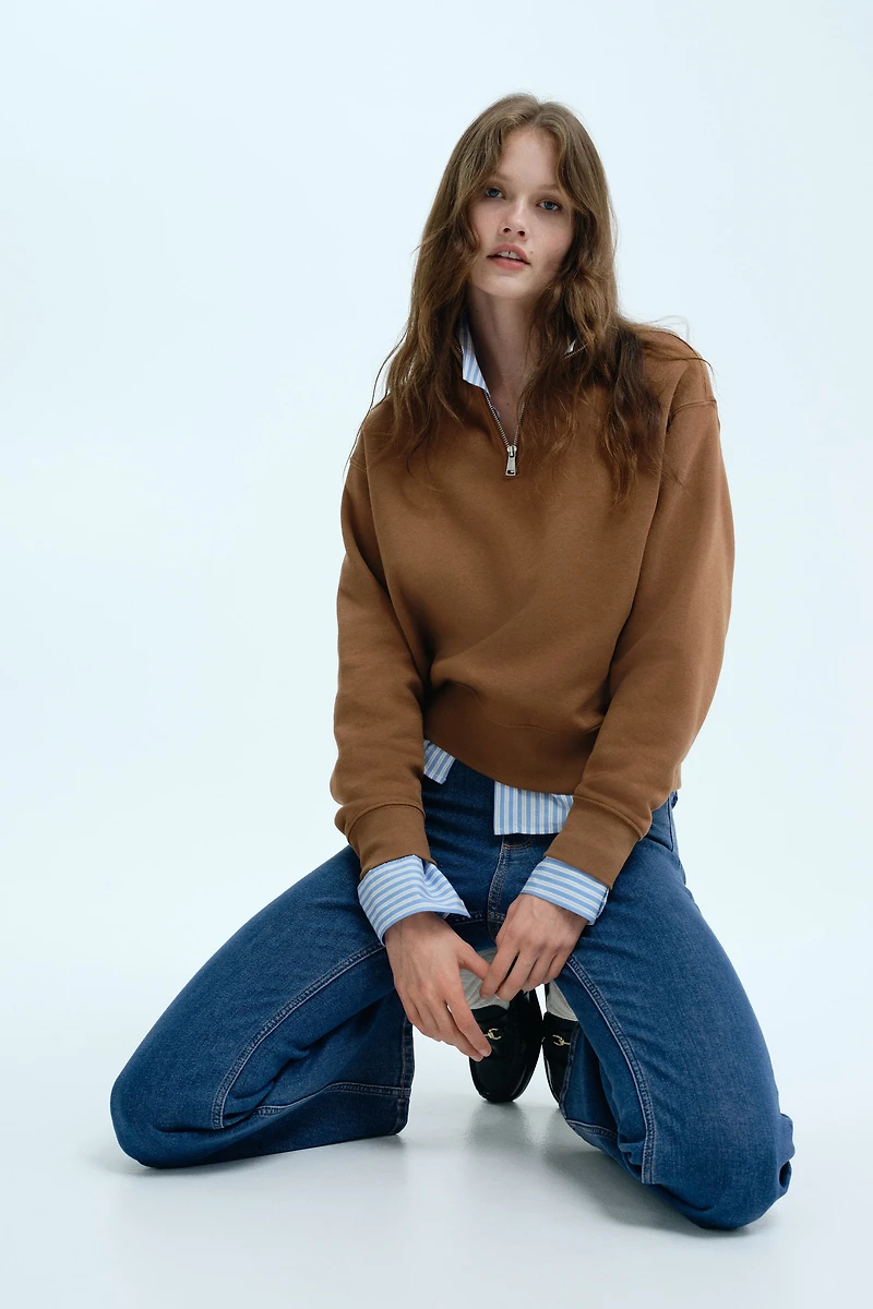 Jean évasé taille haute