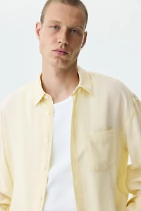 Relaxed-Fit Linen-Blend Shirt