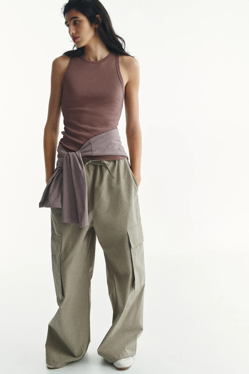 Ribbed Cotton Tank Top