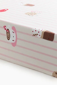 Patterned Cotton Fitted Sheet