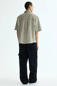 Relaxed-Fit Short-Sleeved Cotton Shirt