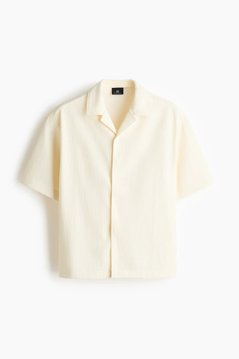 Chemise décontractée avec col cubain