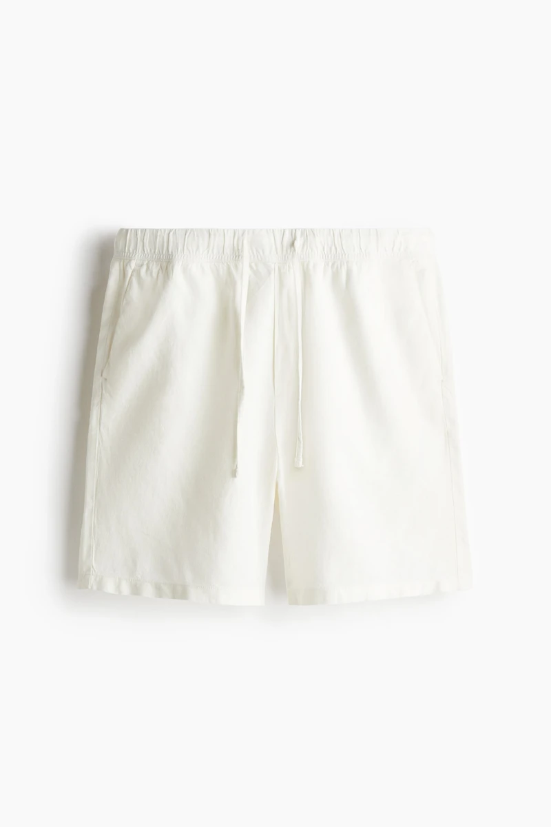 Relaxed-Fit Linen-Blend Shorts