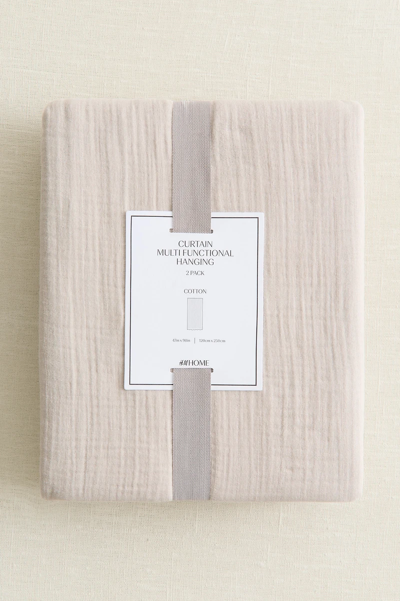 2-pack Muslin Curtain Panels
