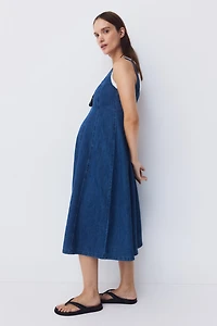 MAMA Denim Midi Dress