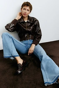 Jean évasé taille haute