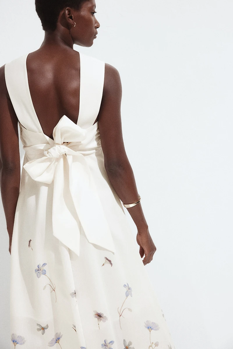 MAMA Robe longue avec boucle dans le dos