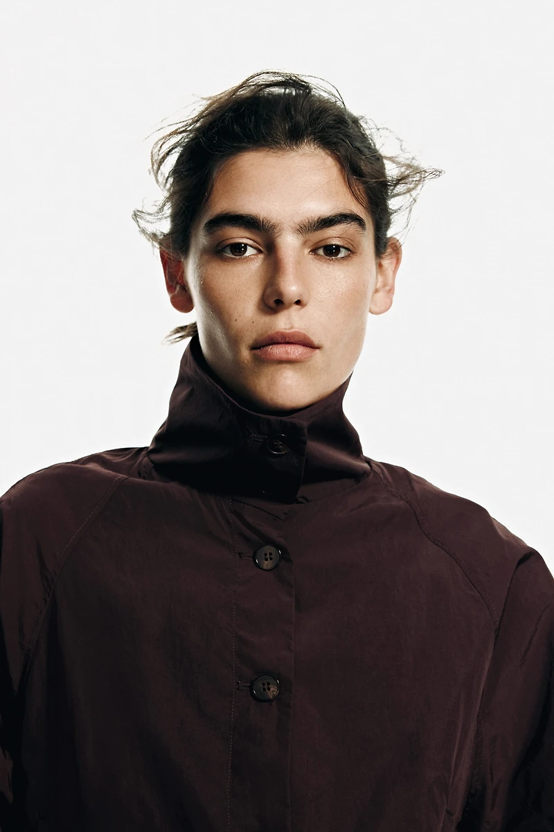 Veste ample à effet bouffant au bas