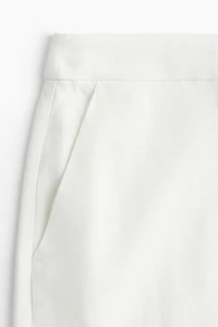 Pantalon large en lin mélangé