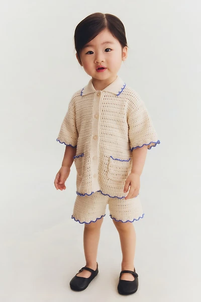 2-Piece Crocheted-Style Set