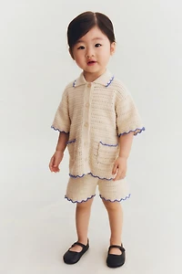 2-Piece Crocheted-Style Set